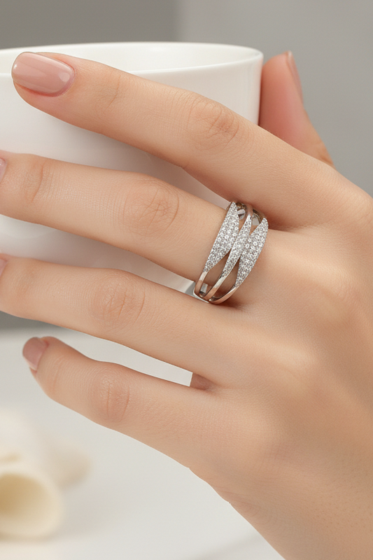 3 Layer Diamond Ring