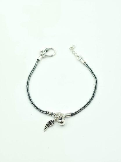 Oxidise Wing Charm Bracelet