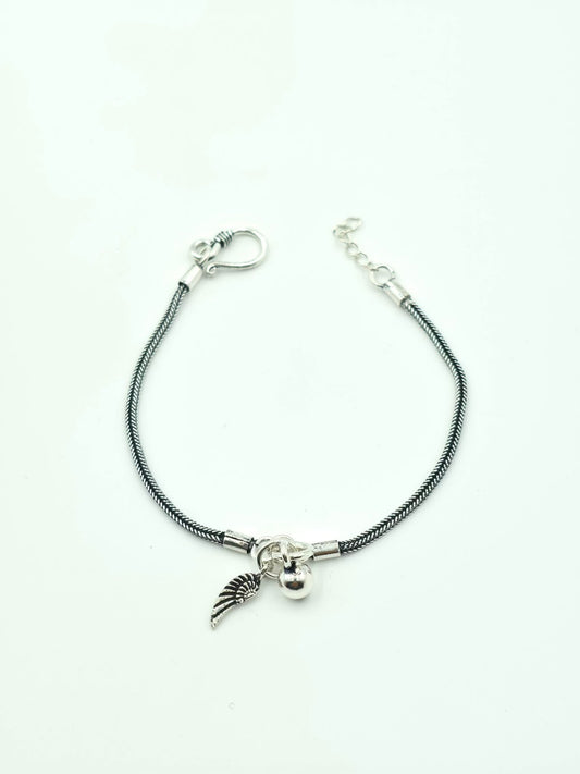 Oxidise Wing Charm Bracelet