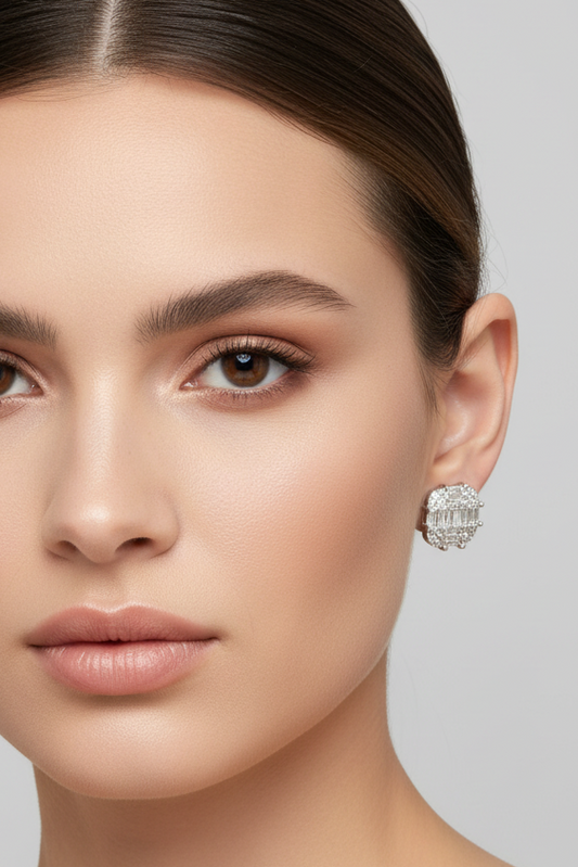 Square Baguette Earring