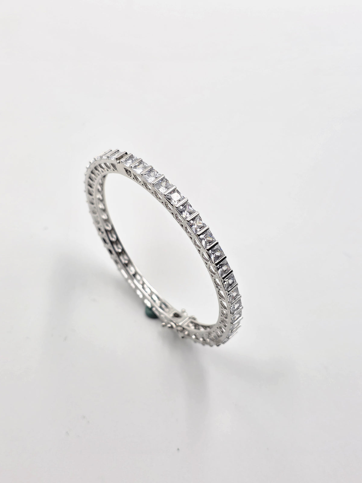 Square Diamond Eternity Bangles