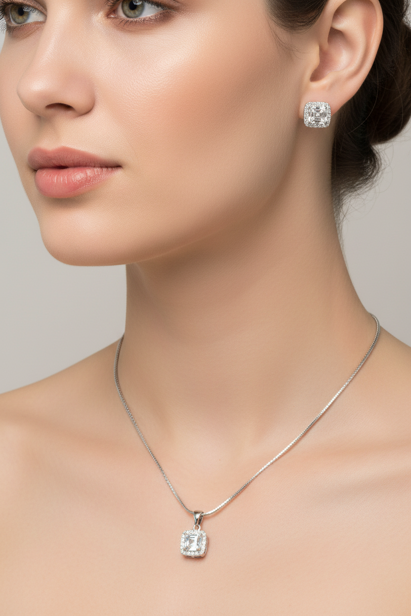 Asscher Cut Stone Set