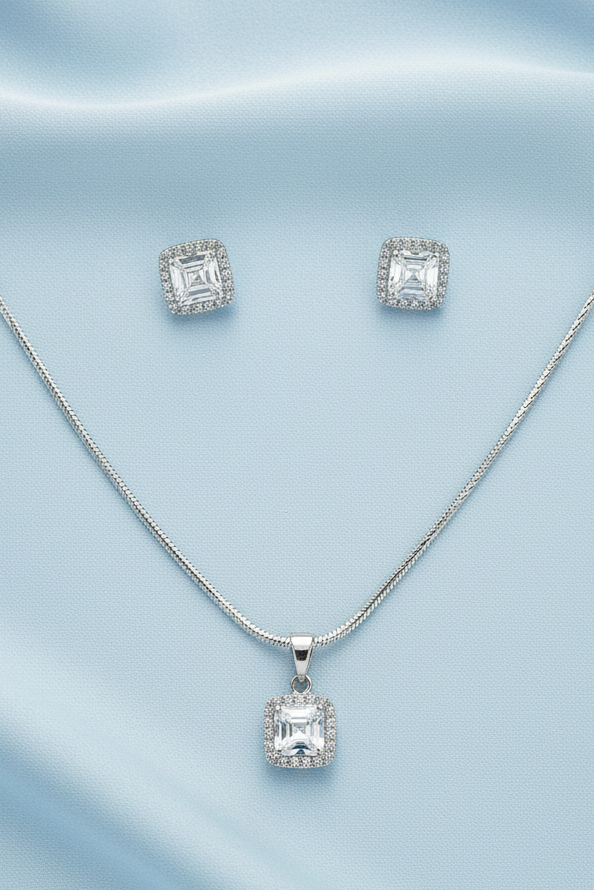 Asscher Cut Stone Set