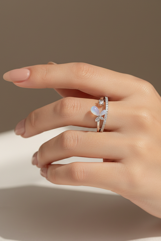 MOP Butterfly Ring