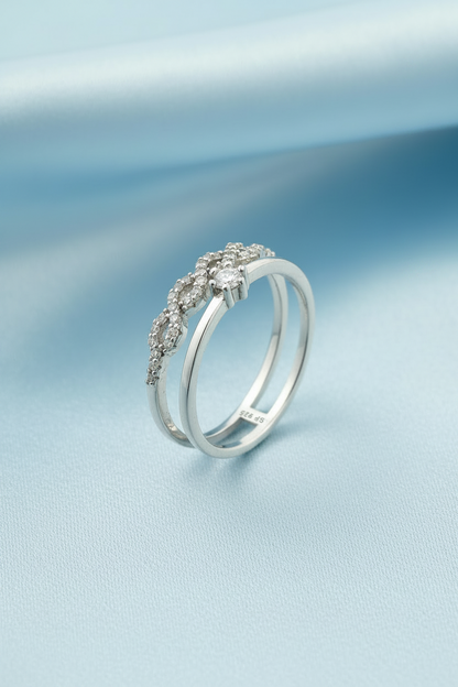 Infinity Solitaire Diamond Ring