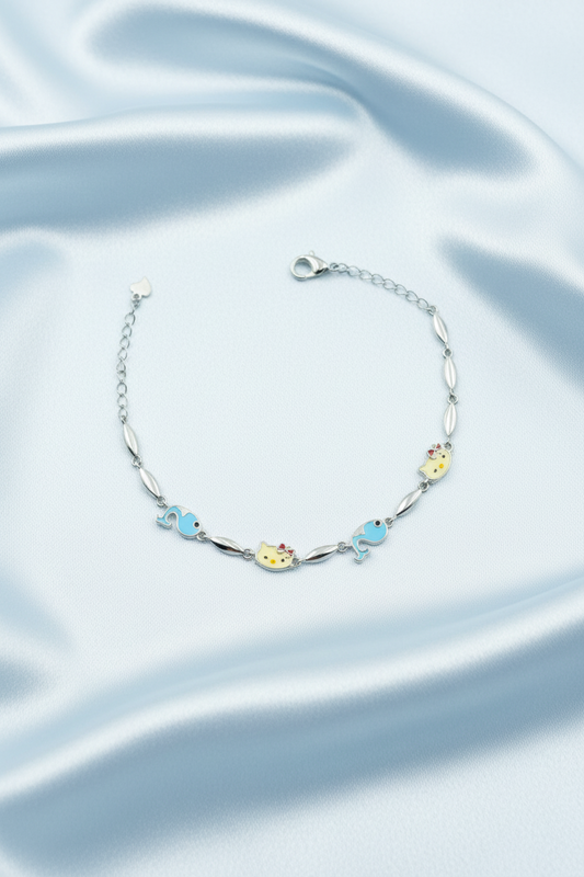 Fish & Kitty Baby Bracelet