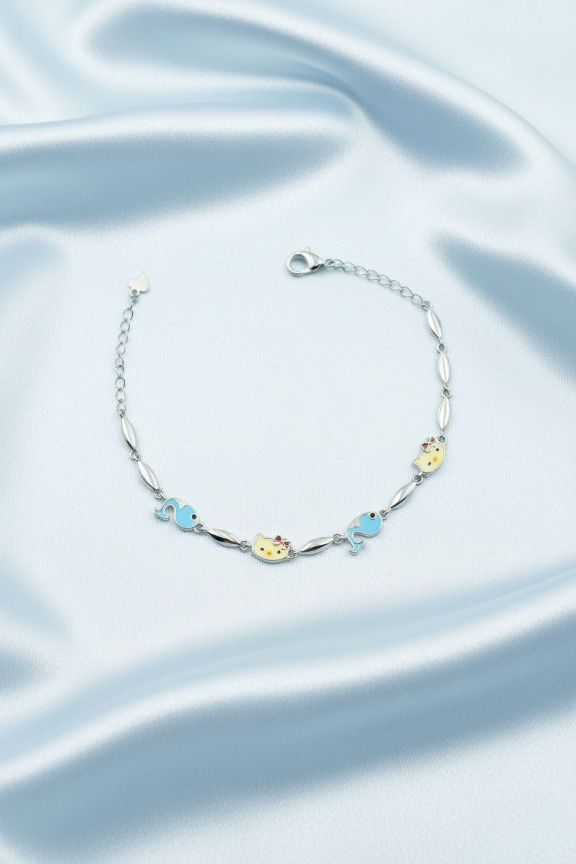 Fish & Kitty Baby Bracelet