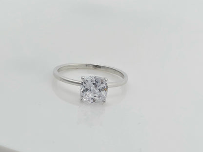 Square Solitaire Ring