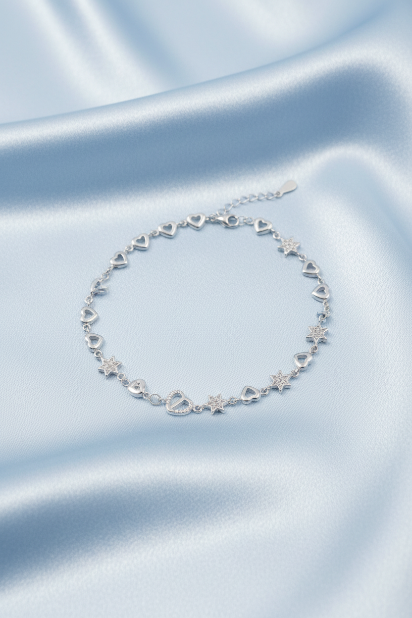Heart & Star Shape Bracelet