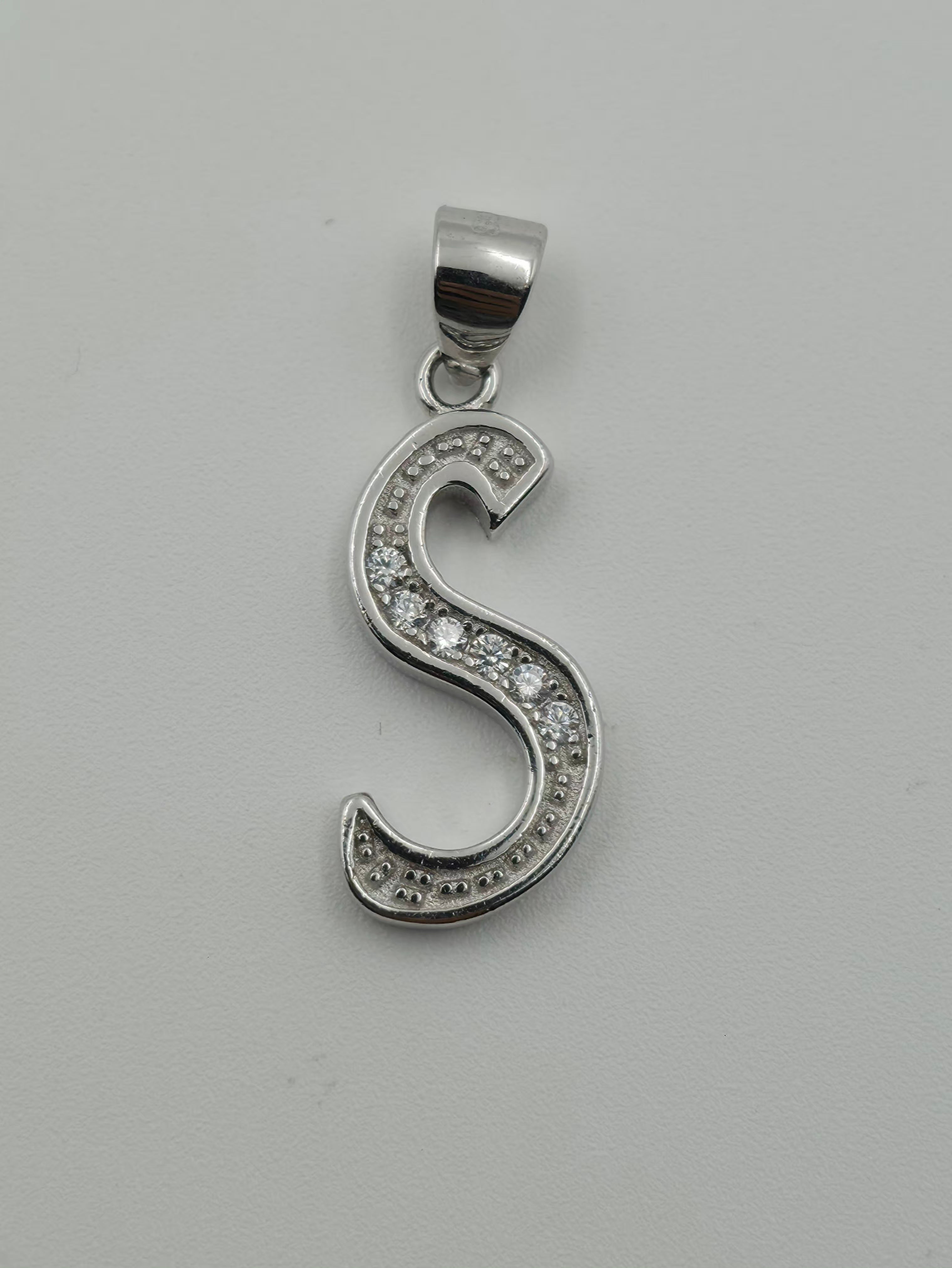 Diamond S Pendant