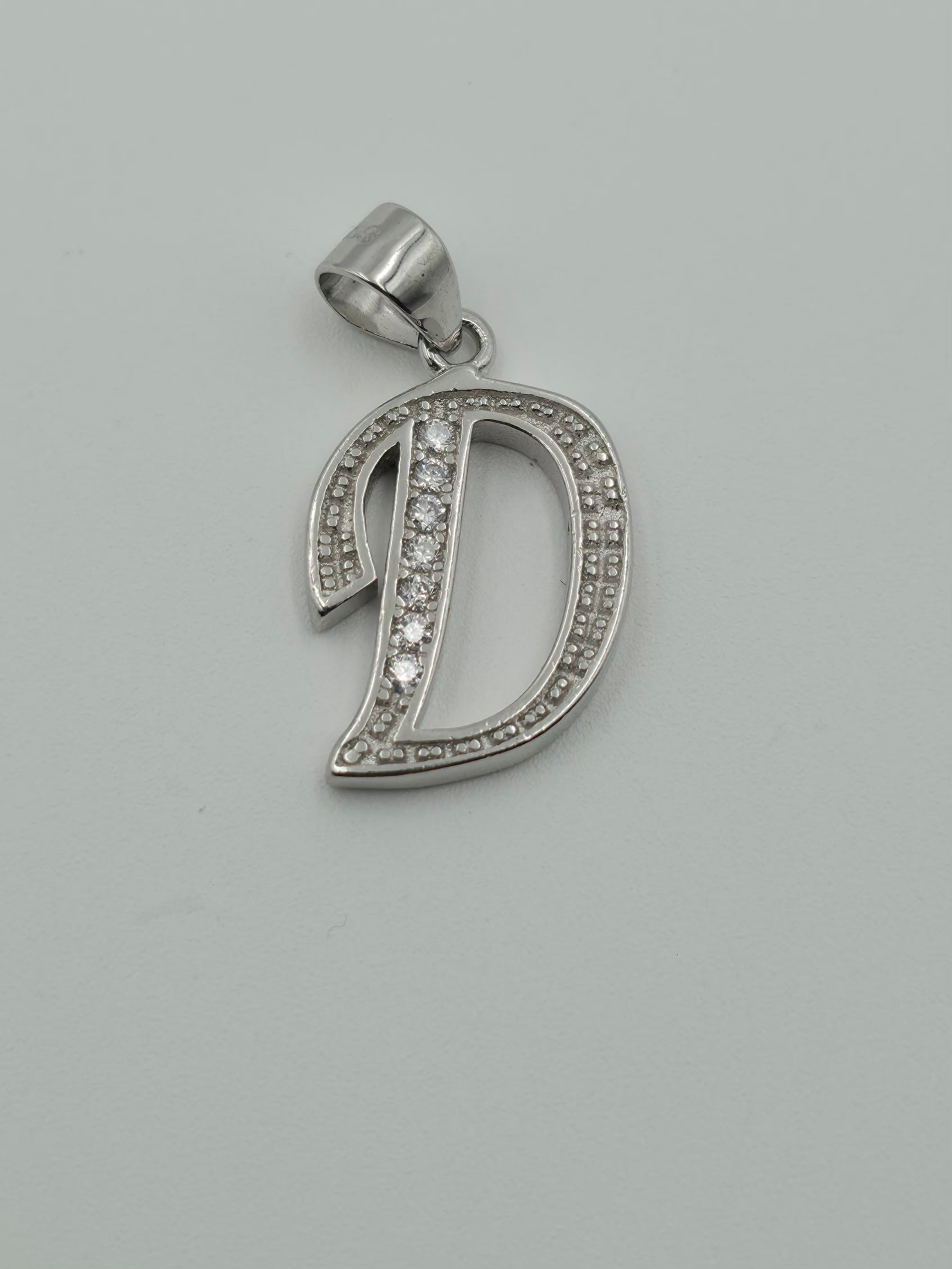 Diamond D Pendant
