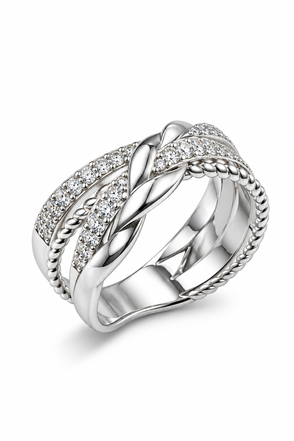 Infinity Grace Crisscross Ring