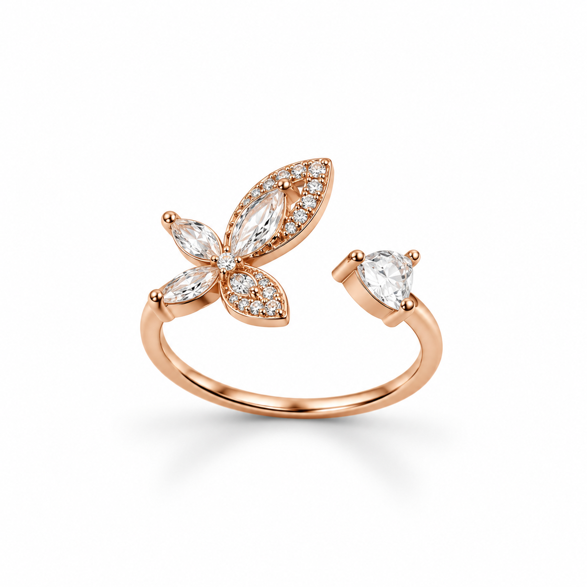 Butterfly Marquise Open Ring