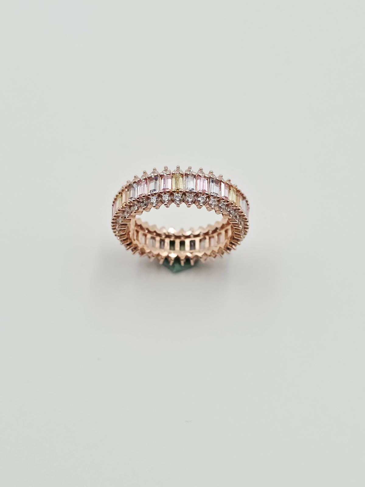 Multicolor Pastel Baguette Ring