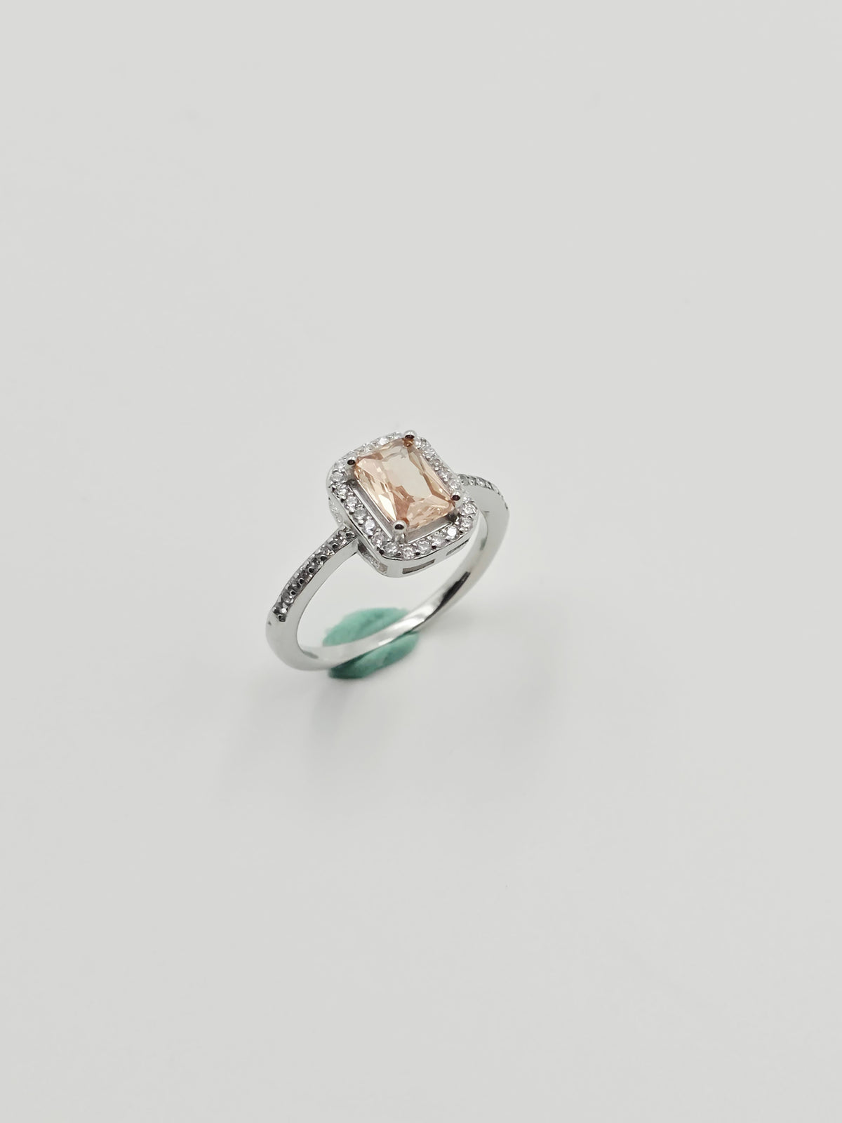 Champagne Cushion Solitaire Ring