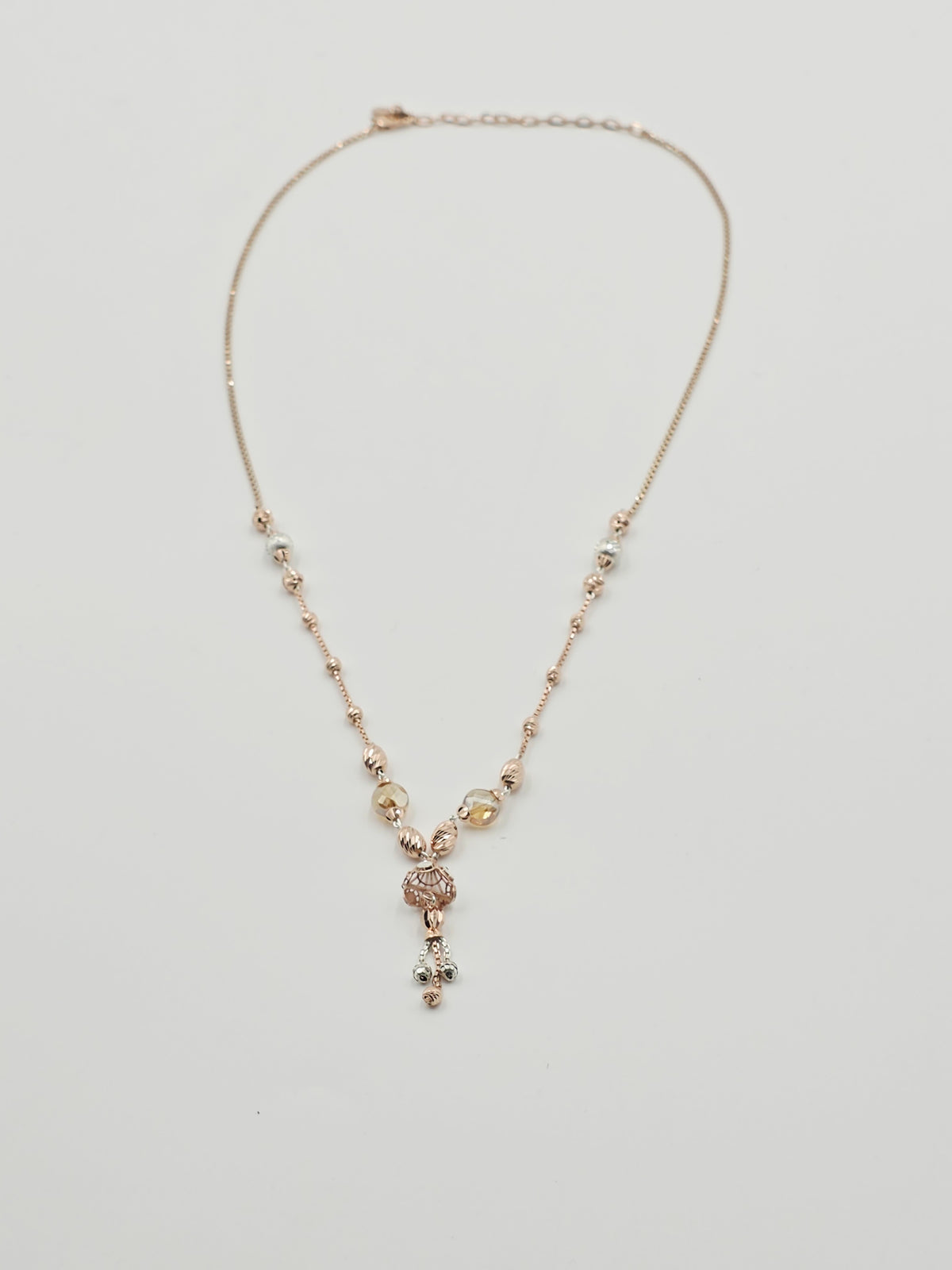 Rose Elegance Beaded Necklace