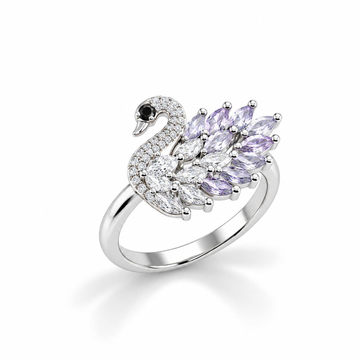 Swan Motif Ring