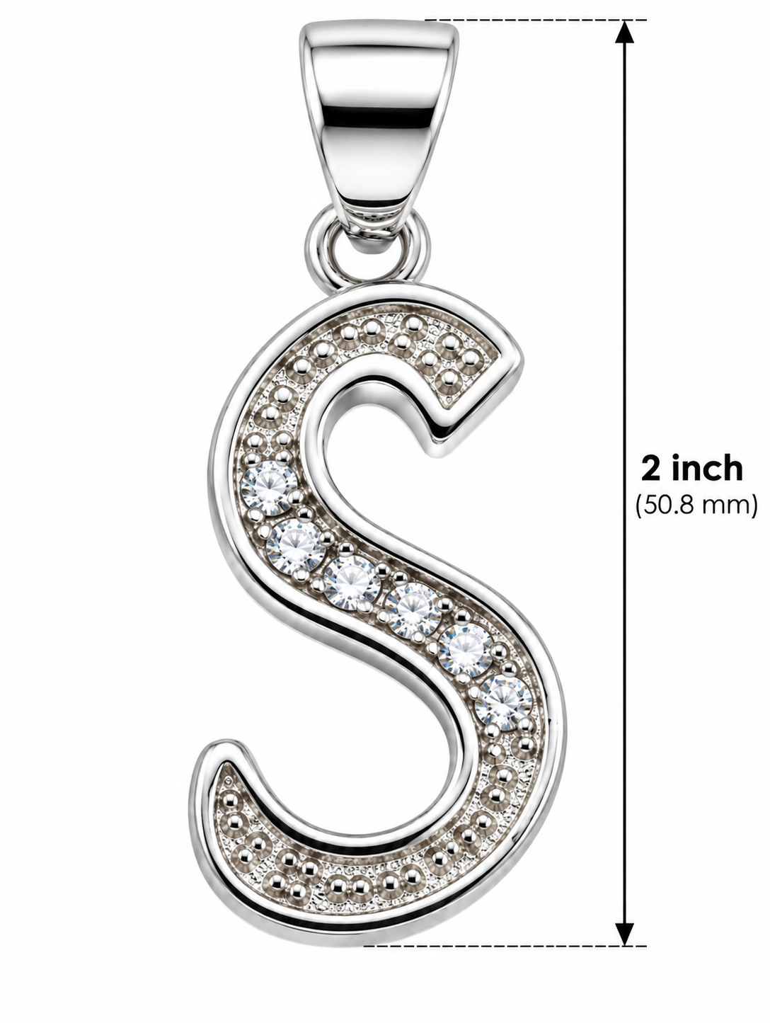 Diamond S Pendant
