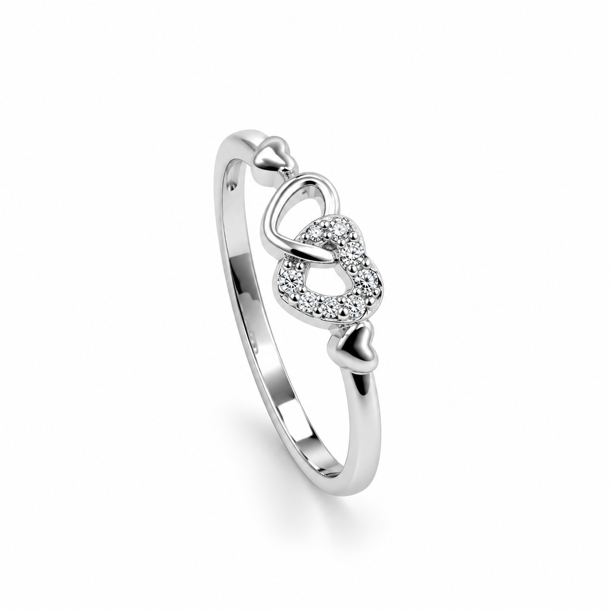 Twin Heart Ring