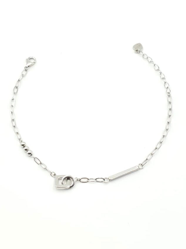 Interlinked Geometric Bracelet