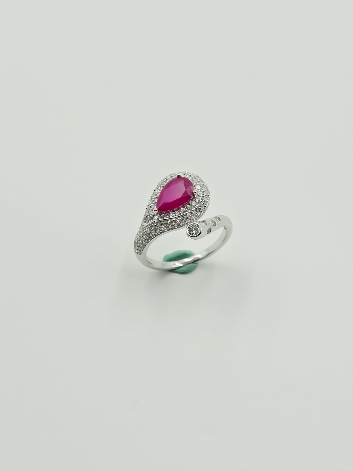 Pear Pink Stone Ring