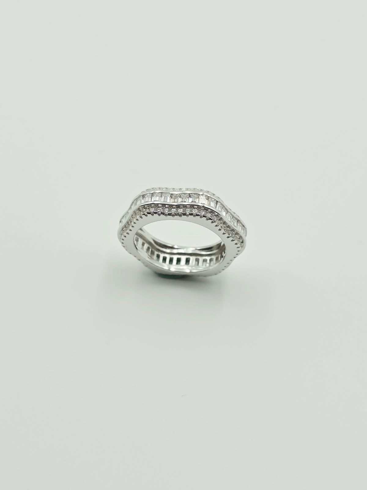 Triple Row Baguette Ring