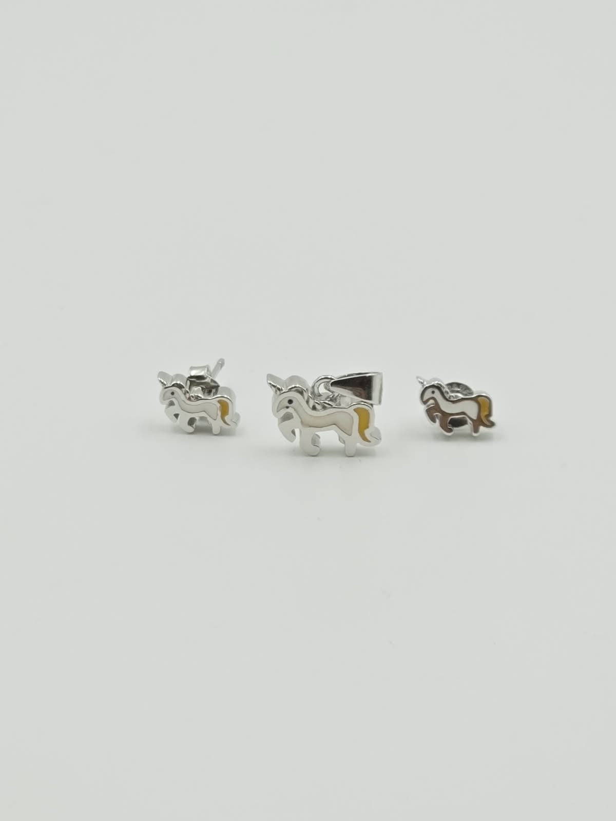 Unicorn Pendant Earring Baby Set