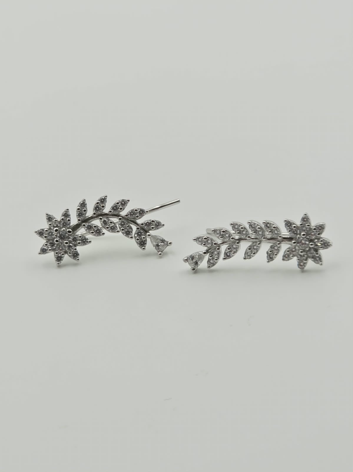 Floral Leaf Ear Cuffs