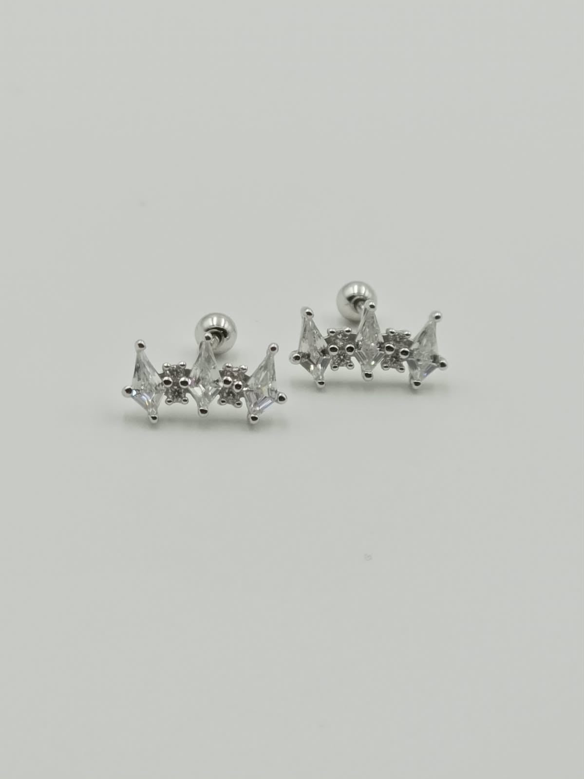 Diamond Shape Piercing Studs