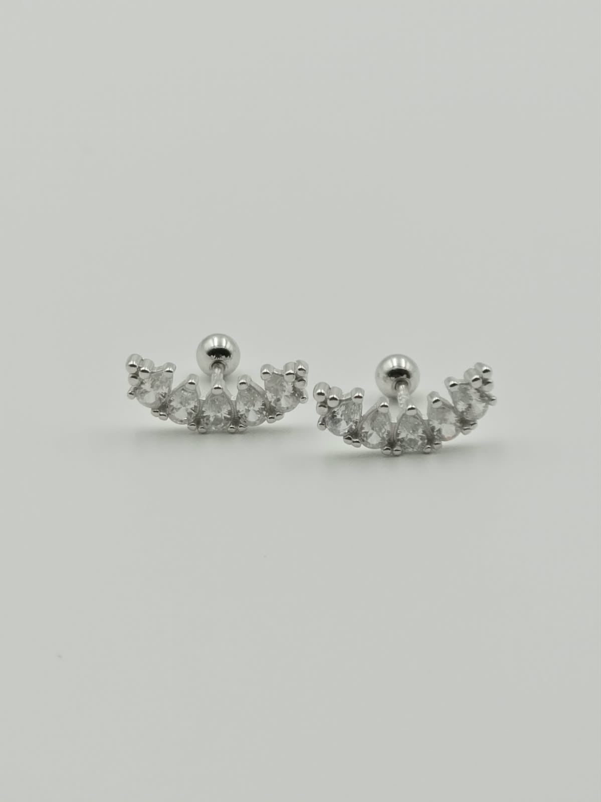 Curved Pear Piercing Studs