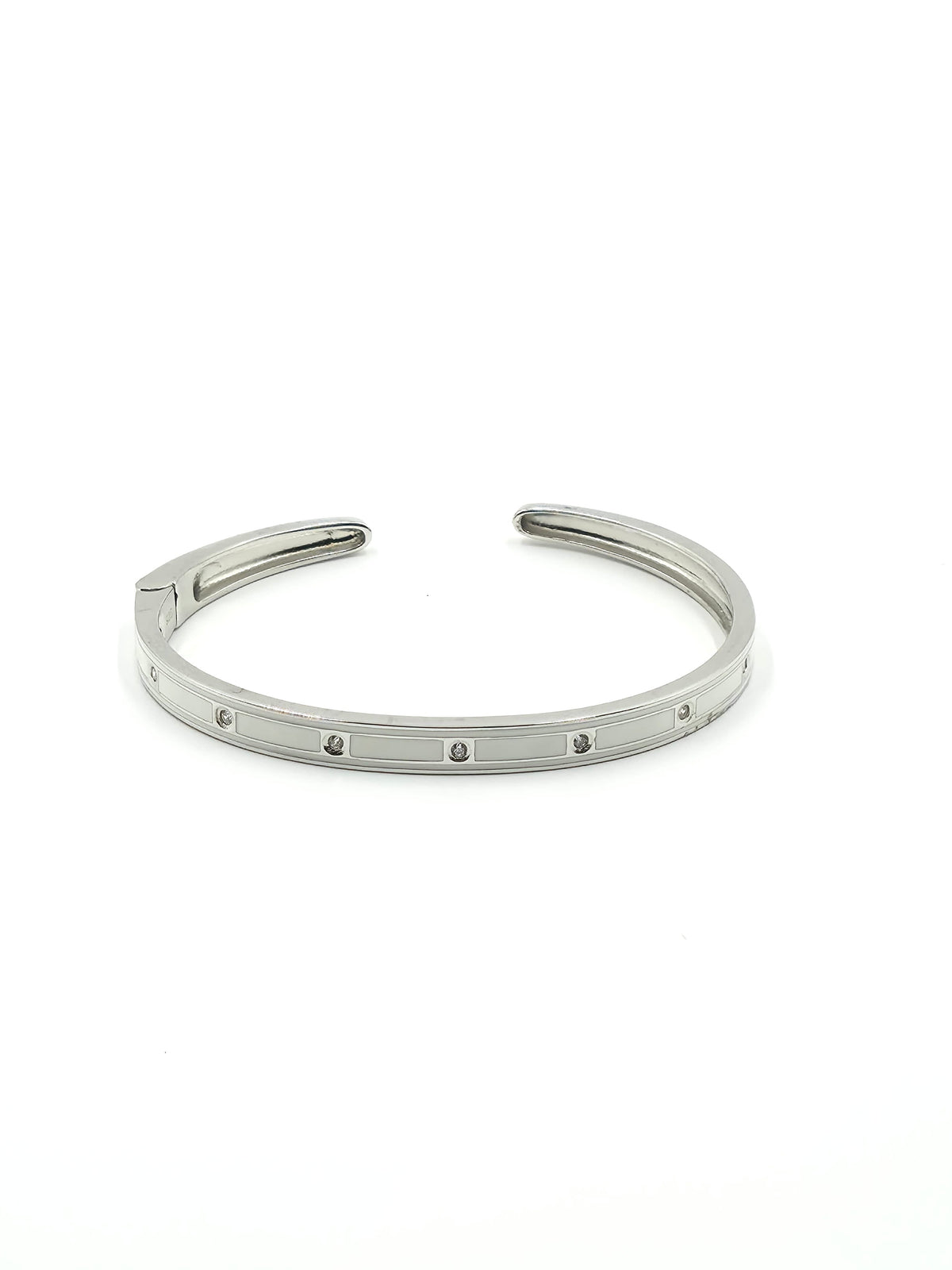 White Enamel Italian Bracelet