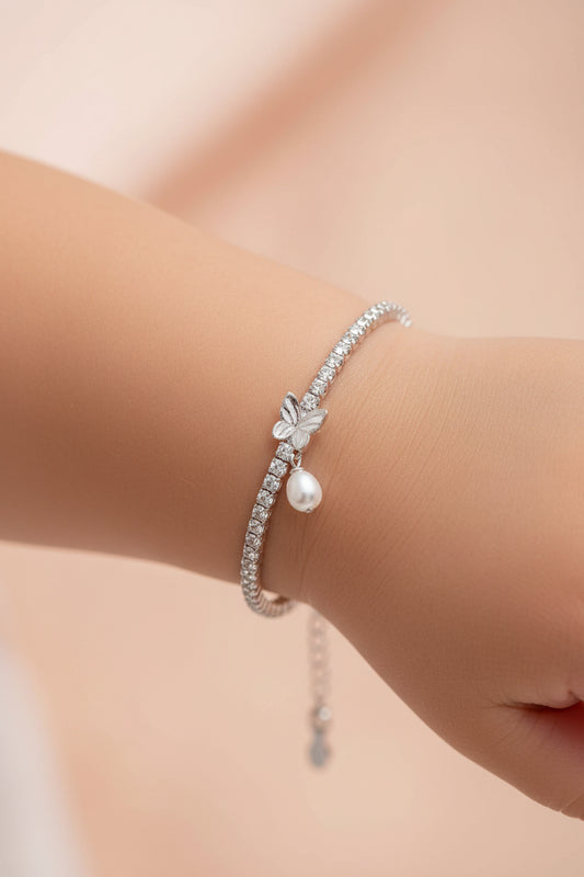 Butterfly Baby Tennis Bracelet