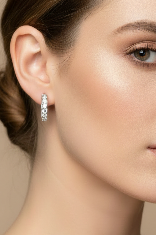 Diamond Bali Earring