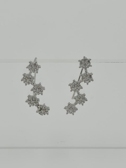 Diamond Star Shaped Ear Cuffs
