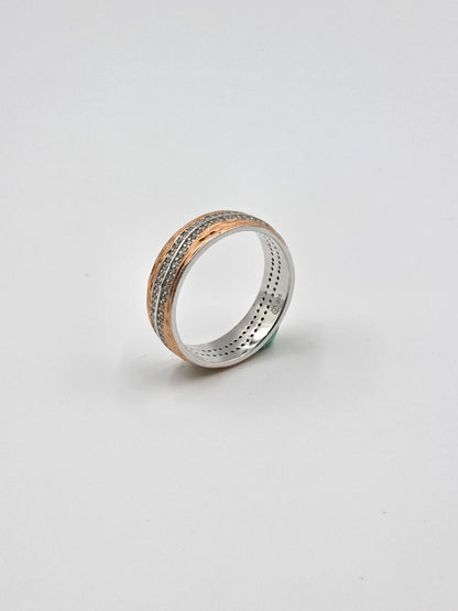 Rose Diamond Band Ring