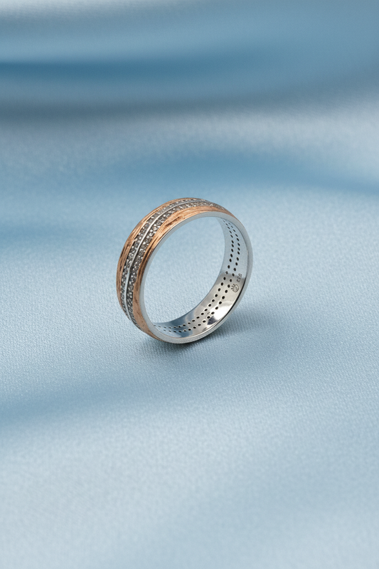 Rose Diamond Band Ring