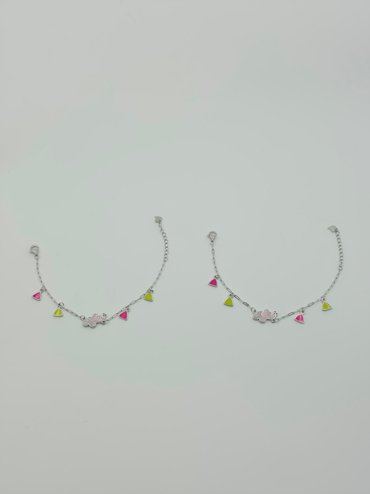 Pink Elephant Baby Anklet