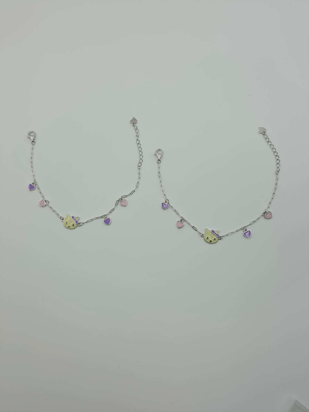 Yellow Kitty Baby Anklet
