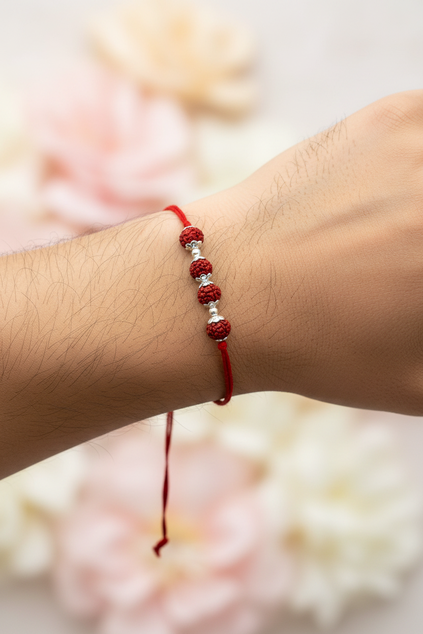 4 Rudraksh Rakhi