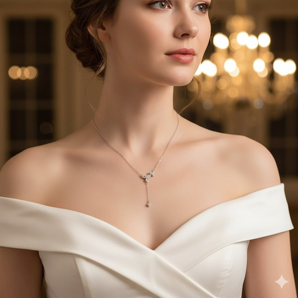 3 Petal Flower Chain Pendant ( CP1773 )