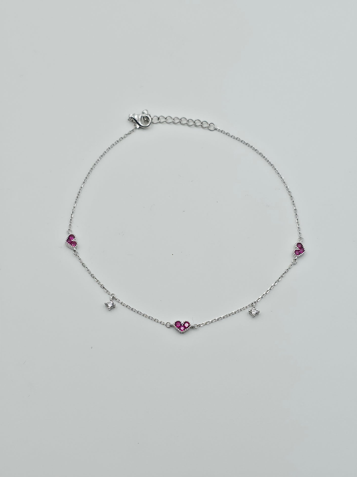 Diamond Star & Heart Anklet
