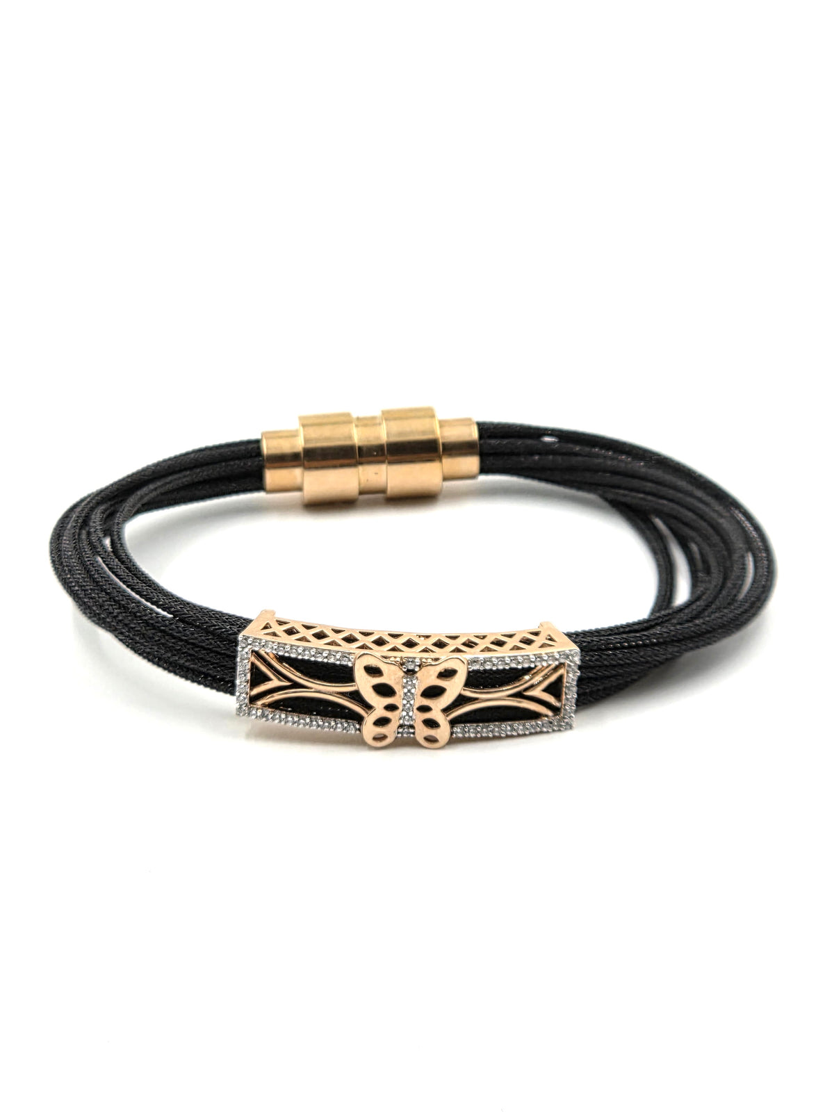 Rose Gold Butterfly Broach Bracelet