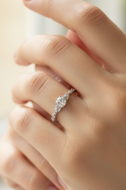 Delicate Pave Band Ring
