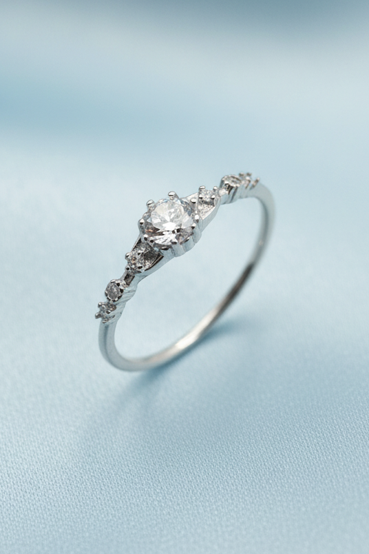 Delicate Pave Band Ring