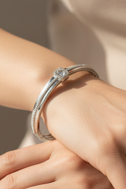 Radiant Square Cluster Bracelet