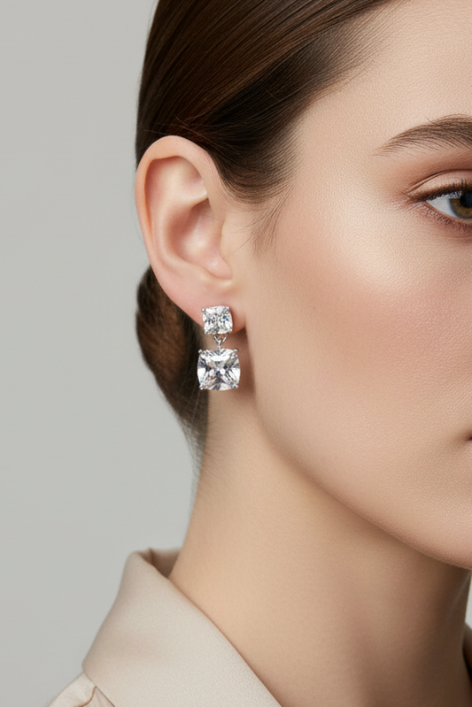 Hanging Square Earring