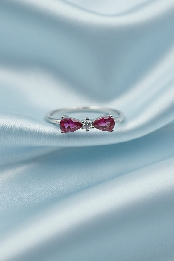 Pink Bow Ring