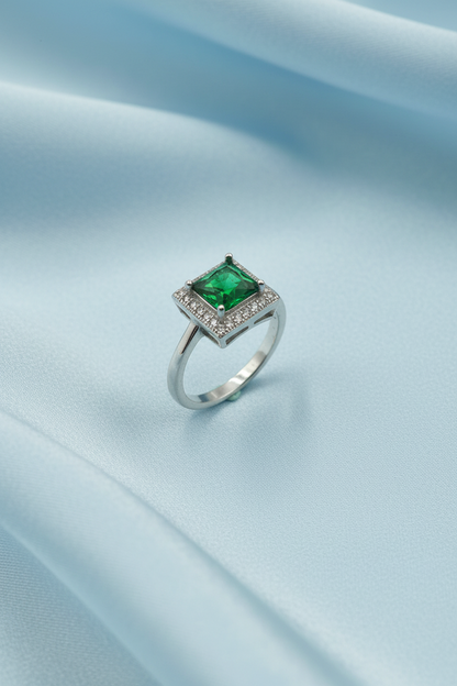 Green Stone Fancy Ring