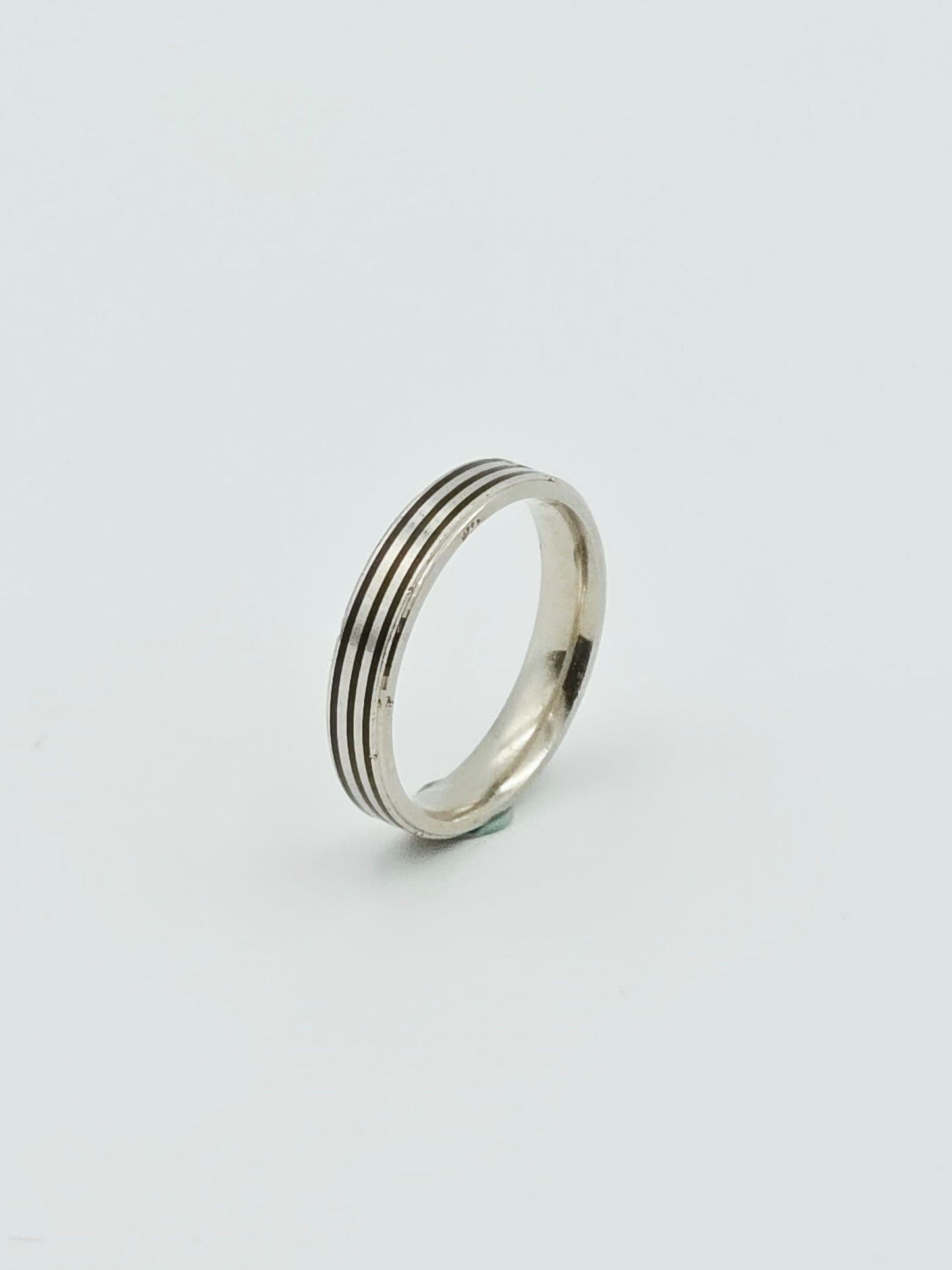 Black Stripes Band Ring