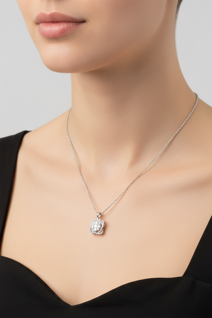 Square Shaped Pendant Set